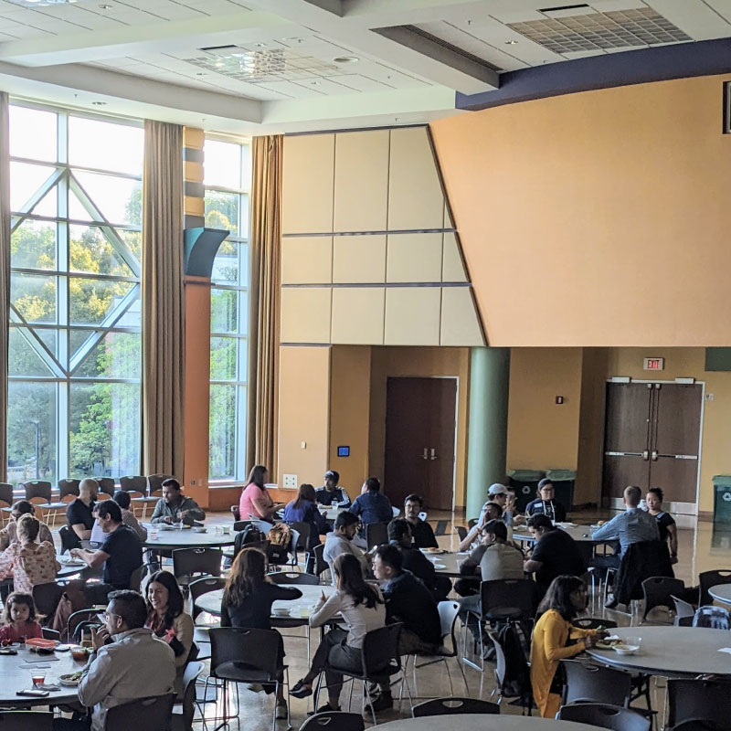 Students gather in an auditorium at Penn State