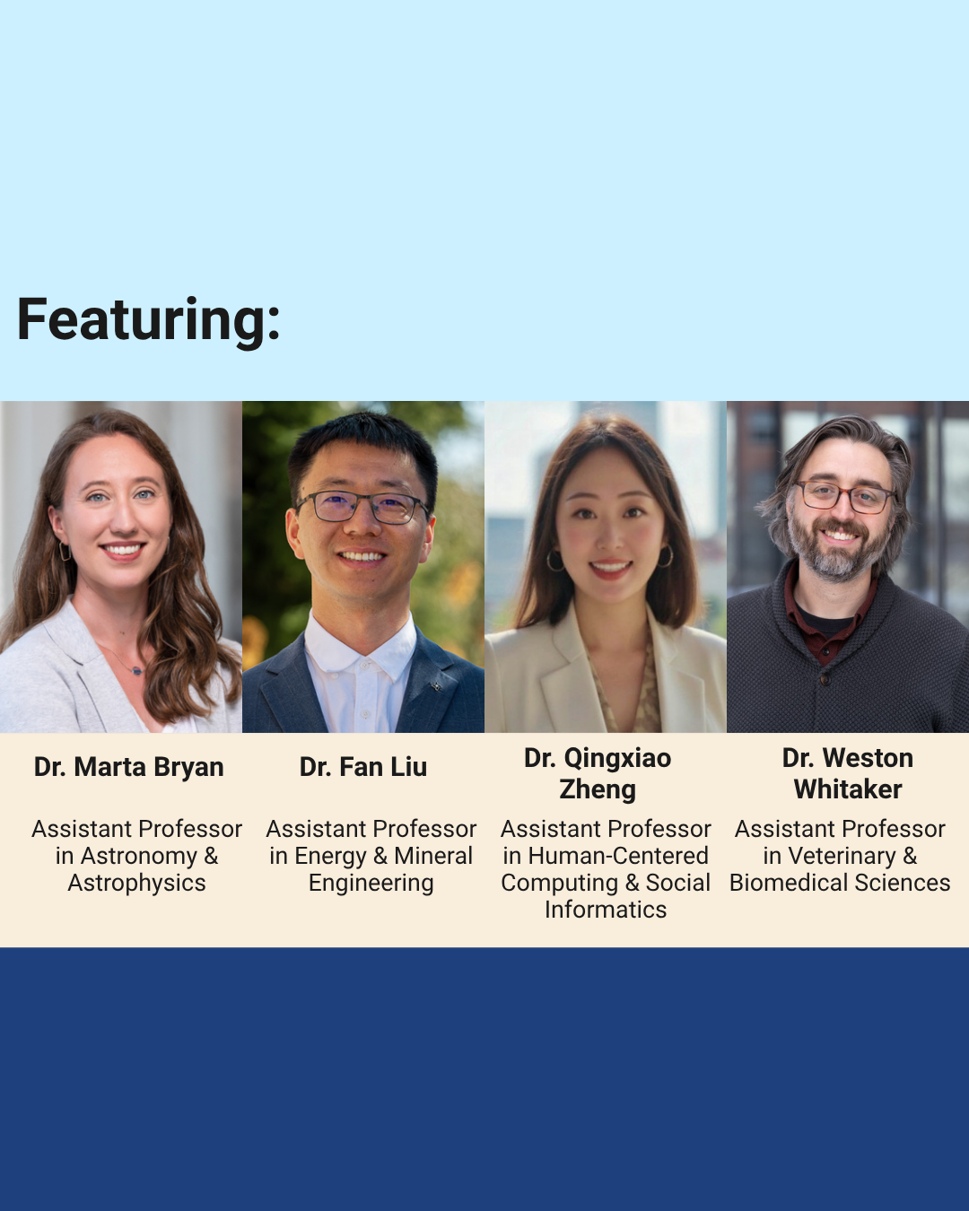 Decorative image of the four panelists for this event